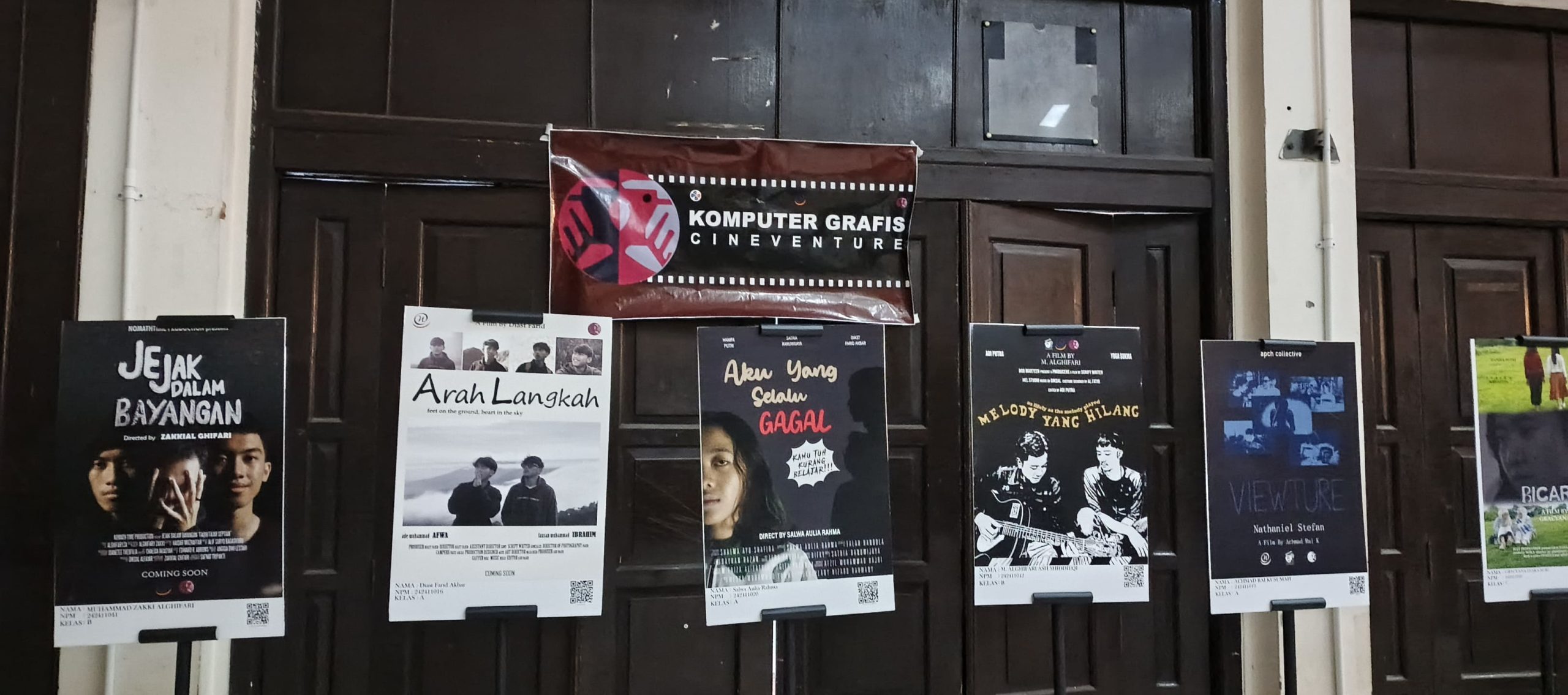 Cineventure 2025: Pameran dan Apresiasi Karya Mahasiswa FTV Widyatama 1 poster Film di pameran Cineventure