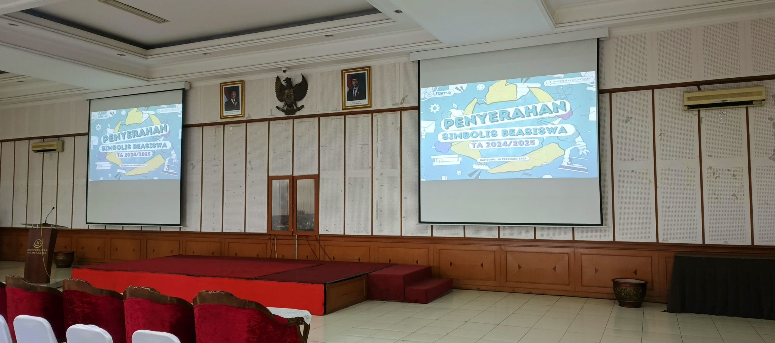 tempat penyerahan simbolis beasiswa widyatama